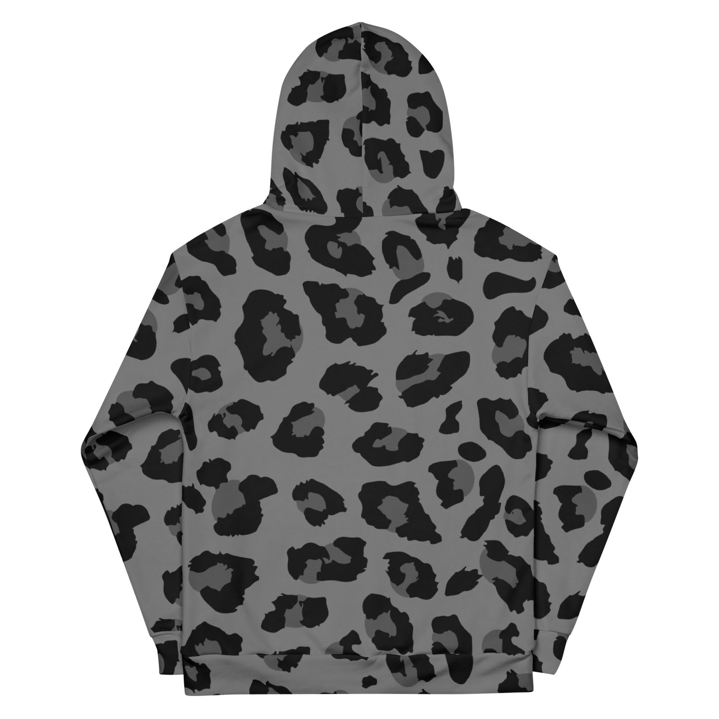 Grey Cheetah Print Unisex Hoodie