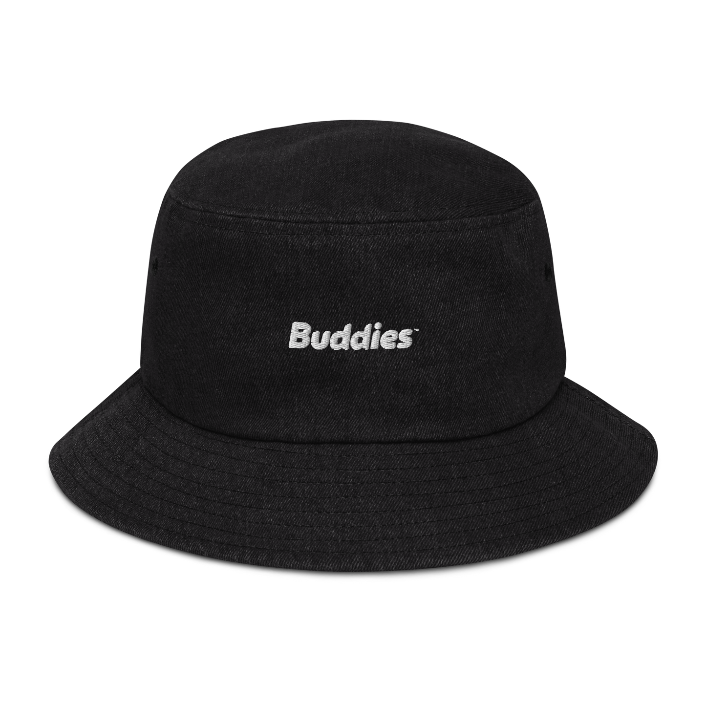 Embroidered Logo Denim bucket hat