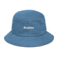Embroidered Logo Denim bucket hat