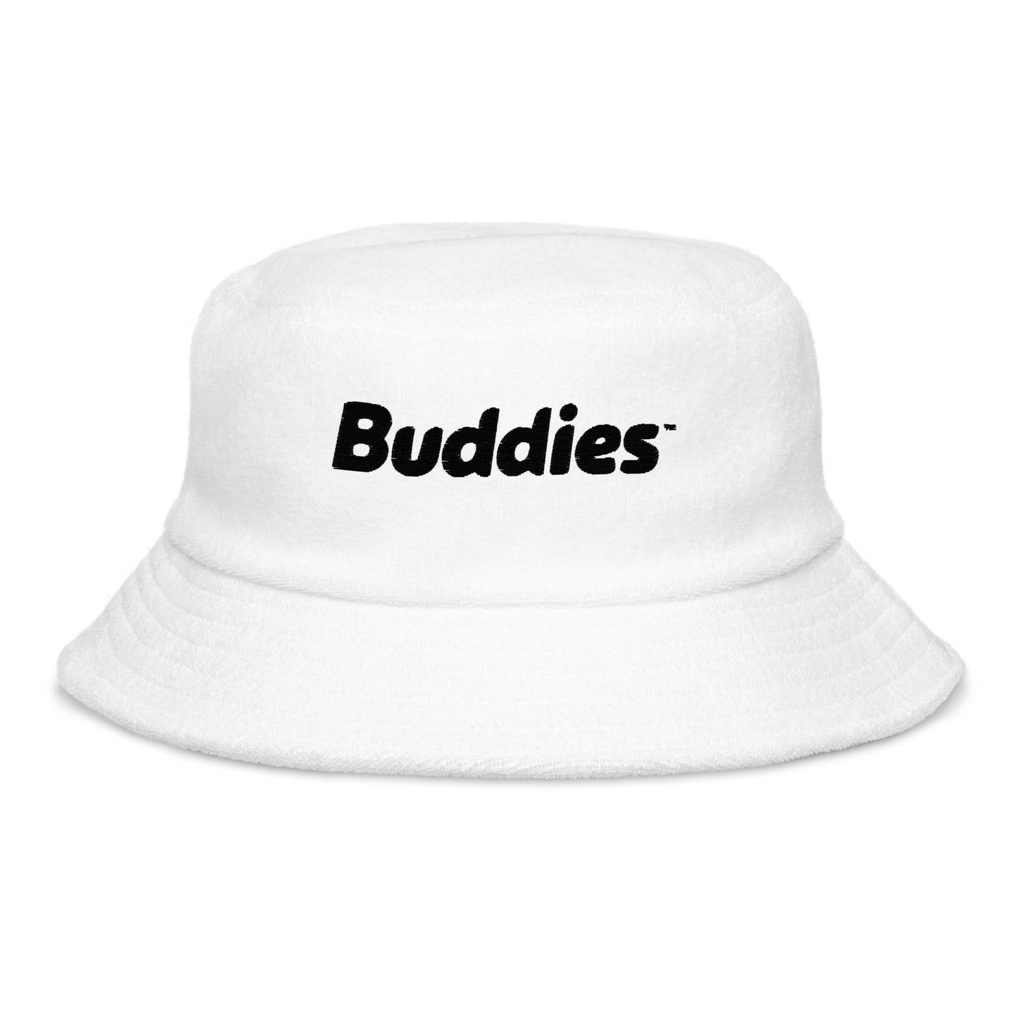 Logo Terrycloth Bucket Hat in White